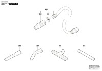 Bosch 3 601 JC3 360 GAS 55 M AFC All Purpose Vacuum Cleane 230 V / GB Spare Parts GAS55MAFC